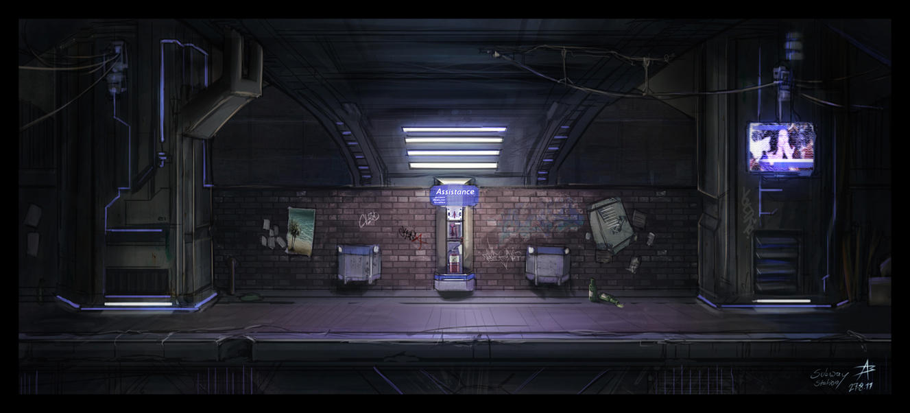 Subway Station by dadmad on DeviantArt