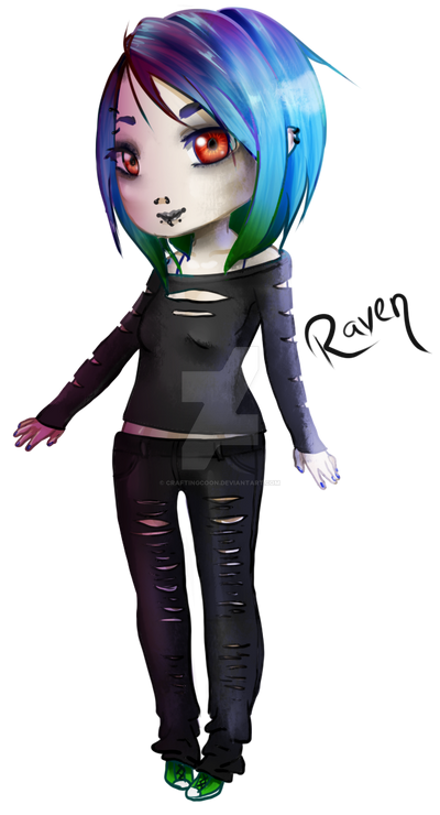 Chibi Raver Chibi Raven by CraftingCoon on DeviantArt