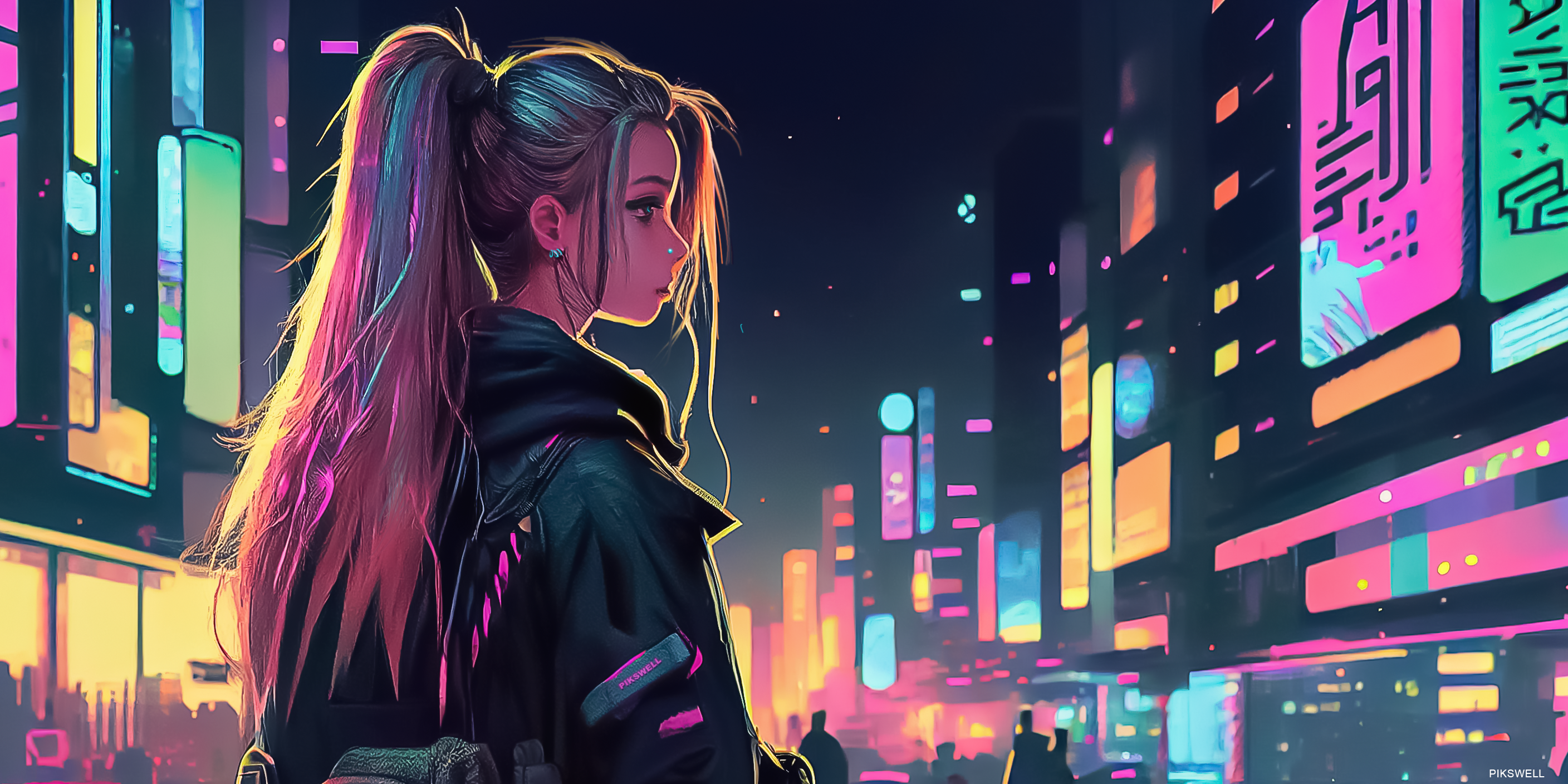 Cyberpunk girl wallpaper 2025