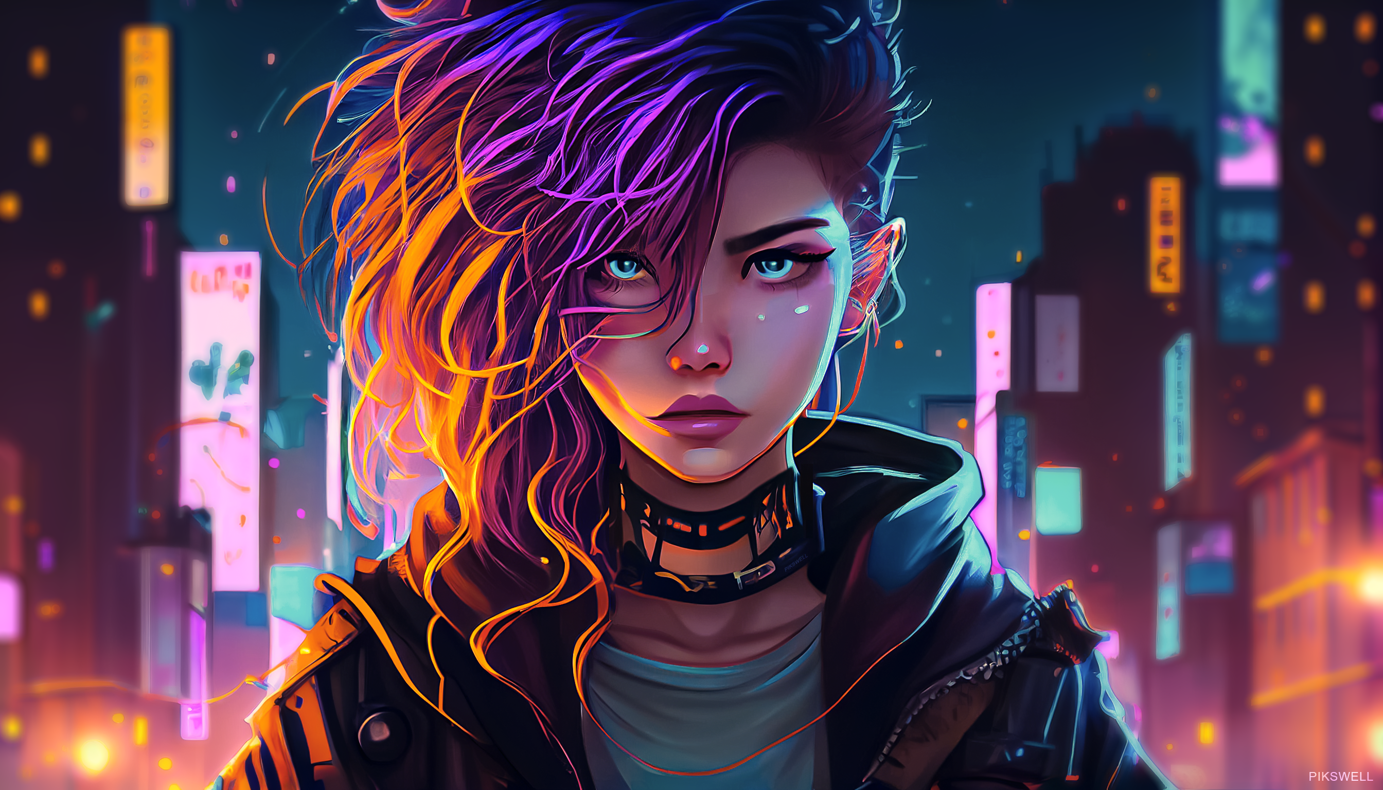 Cyberpunk Anime Wallpaper by Pikswell on DeviantArt