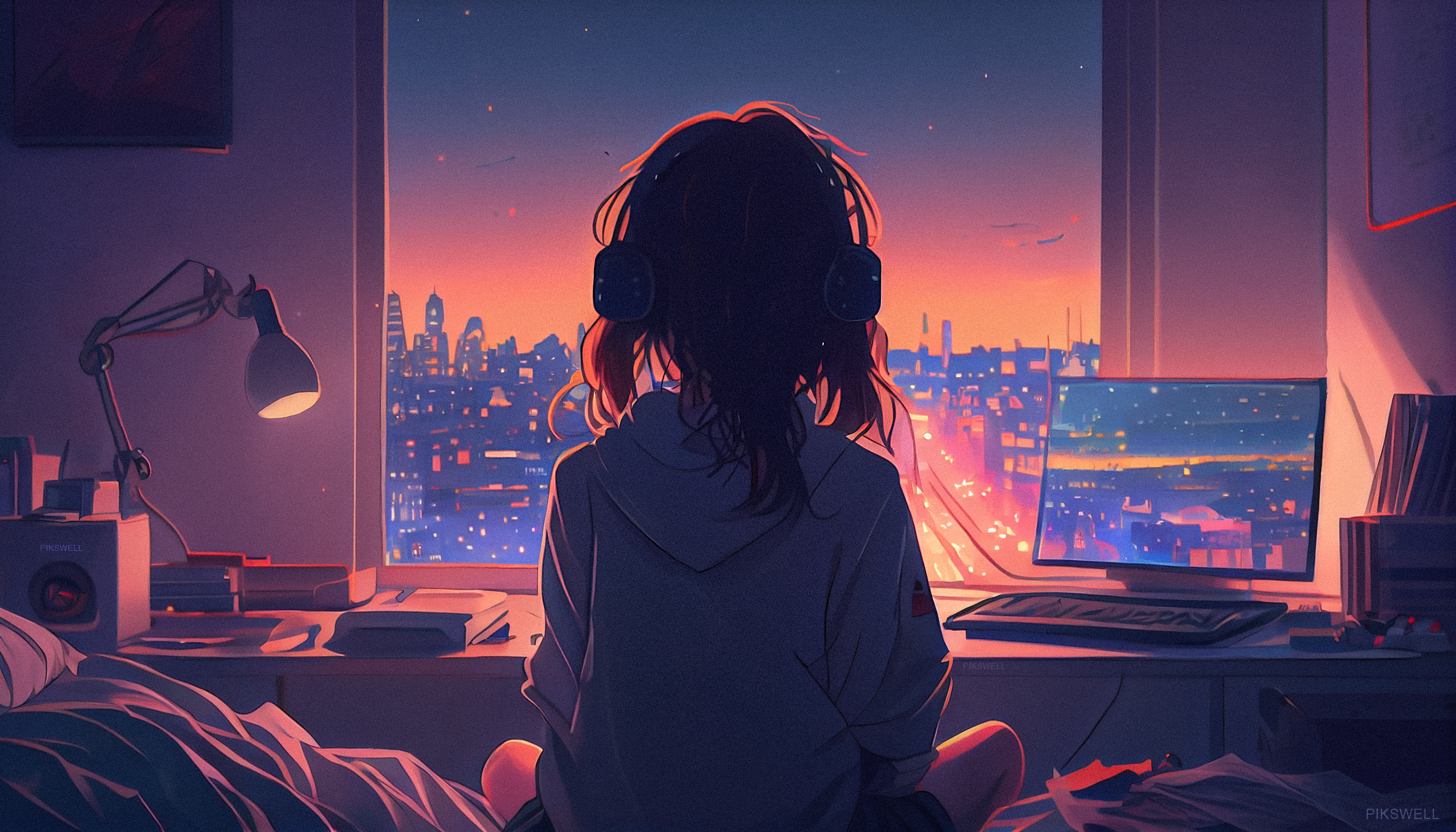 Lofi Anime Wallpaper by Pikswell on DeviantArt