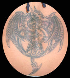 pentacle and dragon tattoo