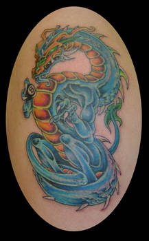 blue dragon tattoo