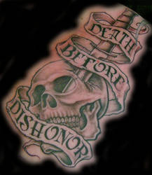 skull and dagger tattoo