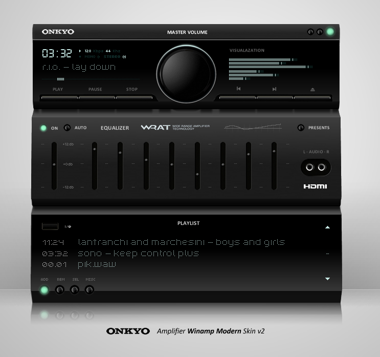 Onkyo Winamp Modern Skin V2 by hyar on DeviantArt