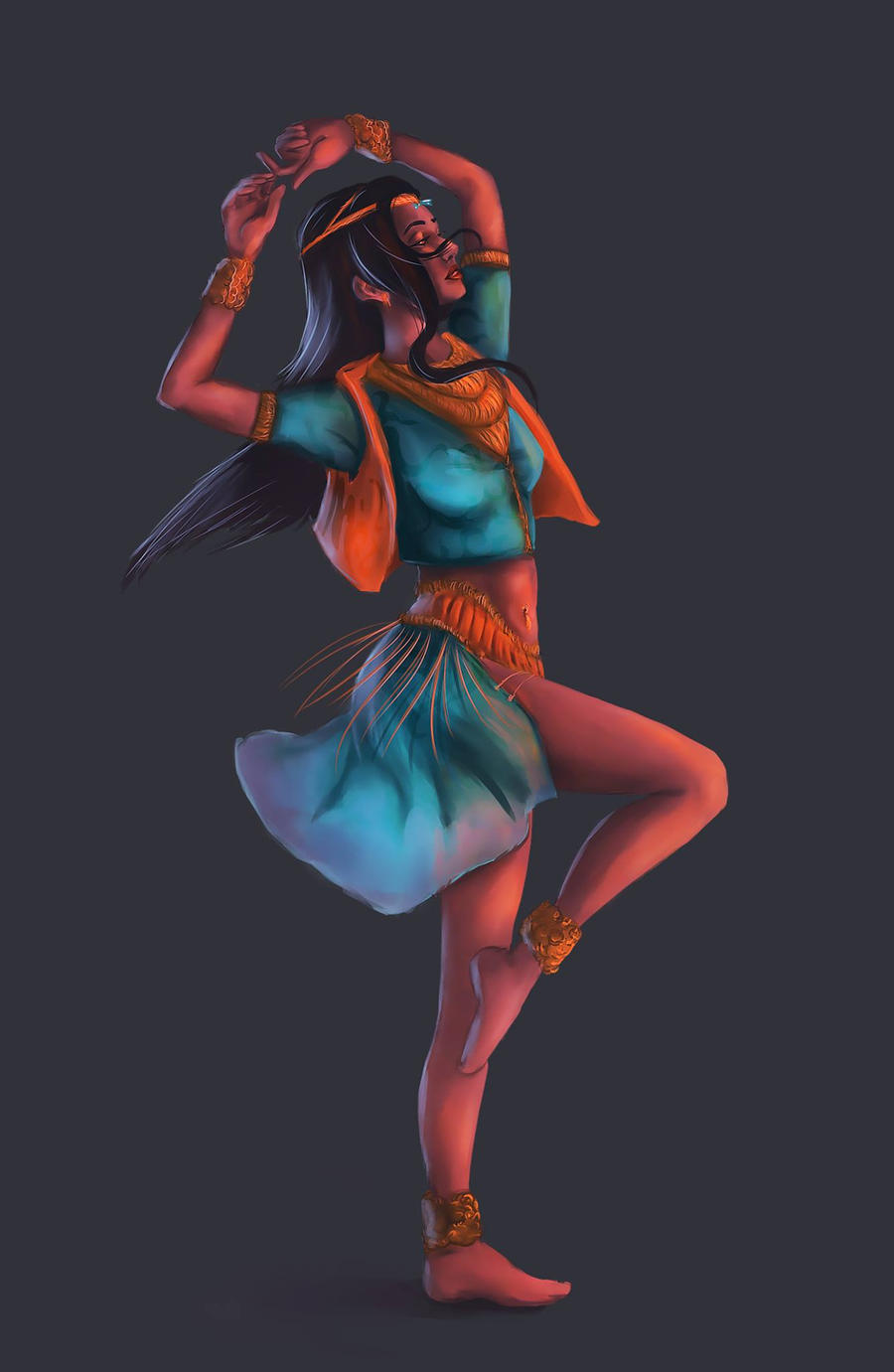 Indian Dancer - Characted Design Challange