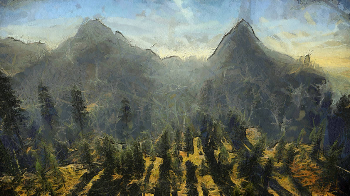 Mountain Forest by Jessica-Art on DeviantArt