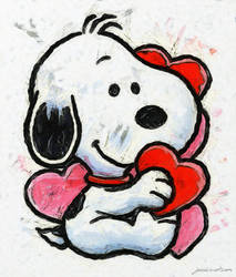 Valentine Snoopy Hearts