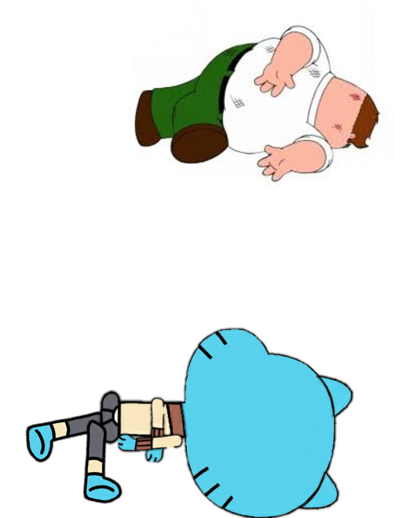 Gumball Copying The Peter Griffin Death Pose by gamermaster565 on ...