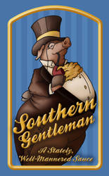 southern gentleman hot sauce label