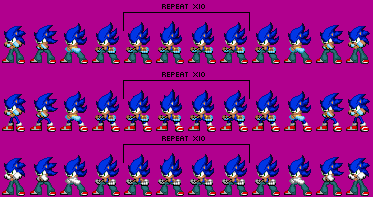 Sonic 1 Redefined - Sonic Sprites by JacobLeBeauREAL on DeviantArt