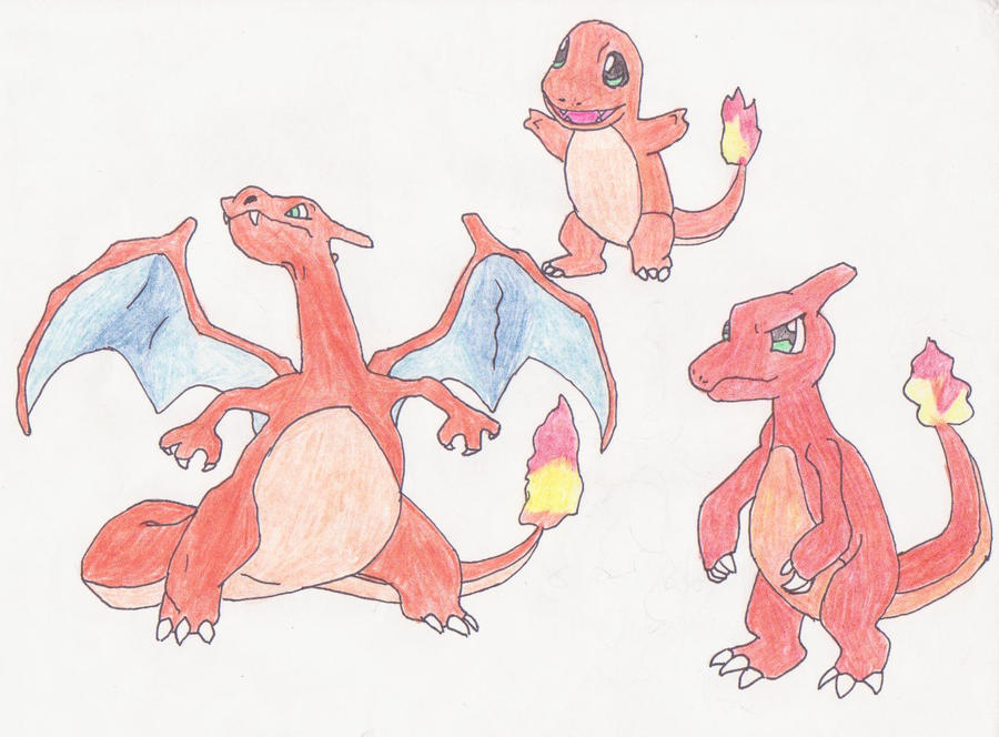 Charmander's Evolutions