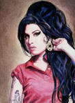 Amy Winehouse Portrait 2 by Pevansy