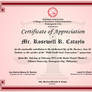 Dr-Cr Card Transactions Symposium Certificate