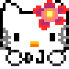 Pixel Hello kitty