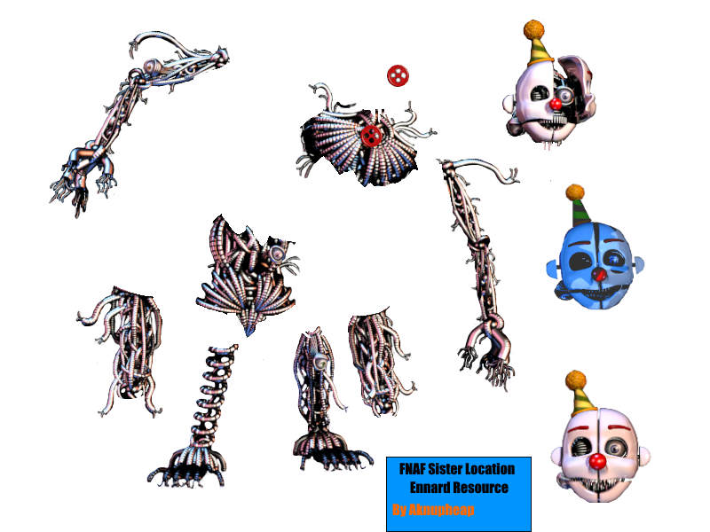 FNAF Sister Location Ennard Resource by aknupheap on DeviantArt