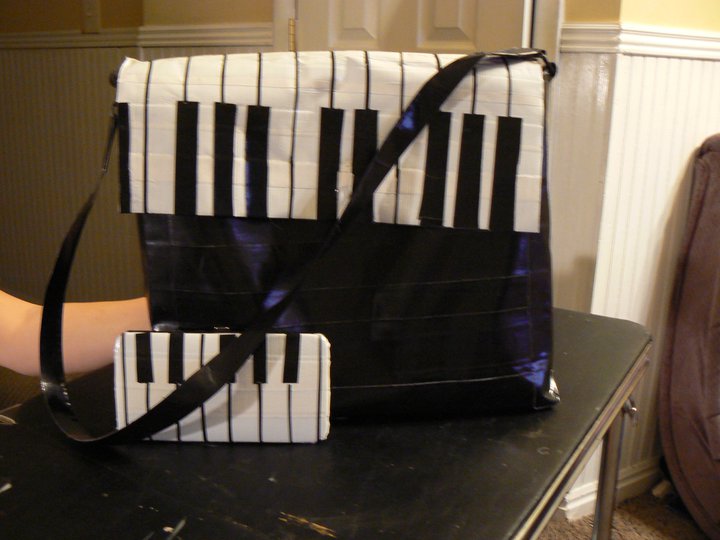 Piano Duct Tape Bag