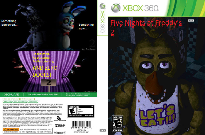 Five Nights at Freddy's 2 Xbox 360 by SigmaTheHedgehog on DeviantArt