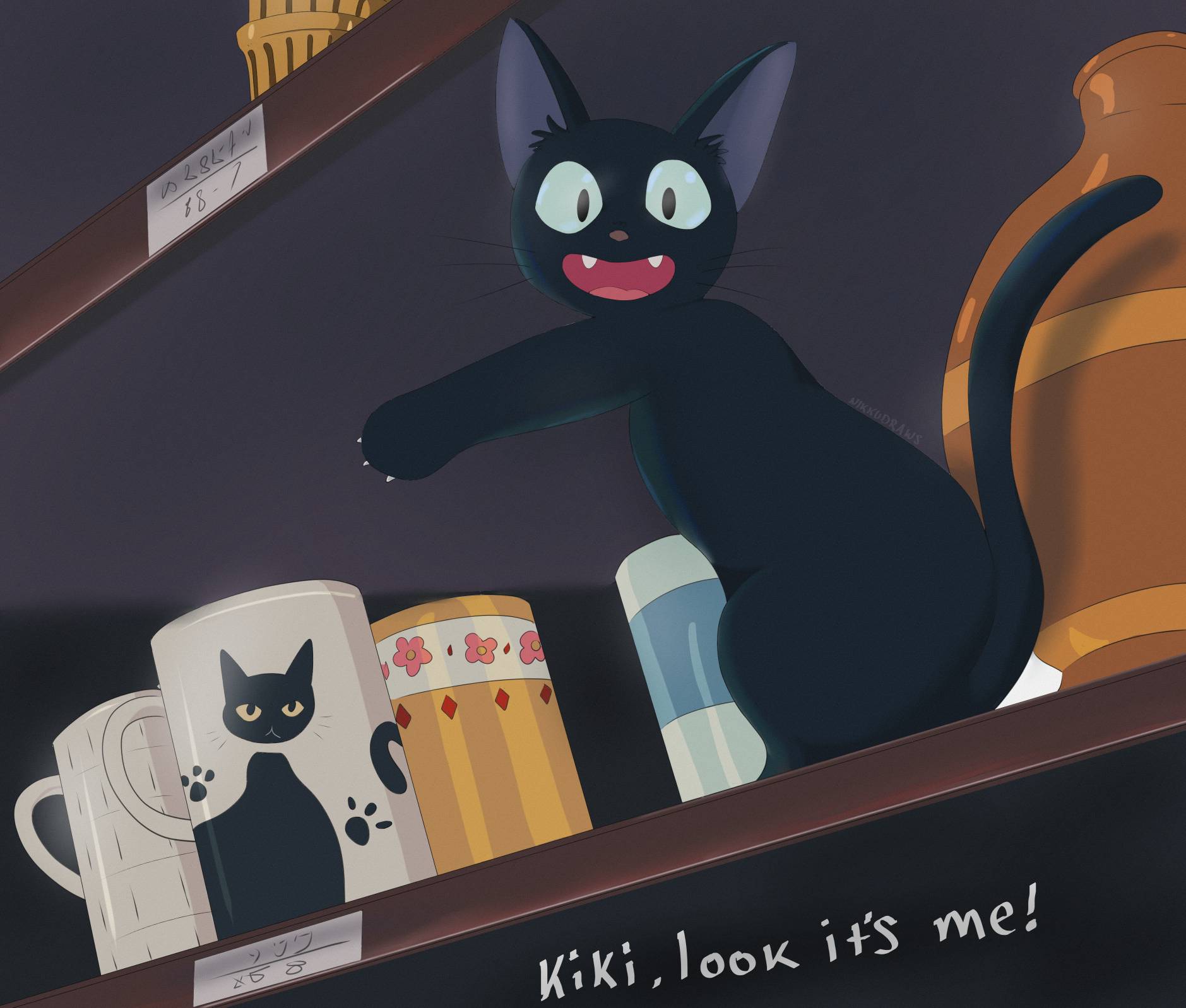 Painted my fav scene from Kiki's Delivery Service! by nikkudraws on DeviantArt Painted my fav scene from Kiki's Delivery Service! by nikkudraws on DeviantArt