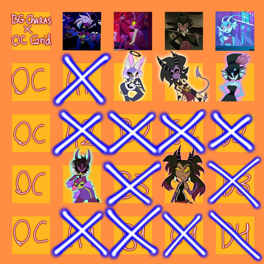 BG Characters X OC Grid WIP