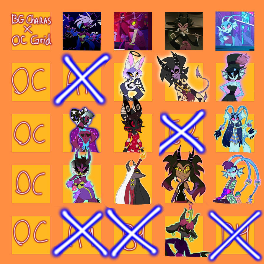 BG Characters X OC Grid WIP