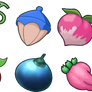 Pokemon berries 1-10 128px artworks