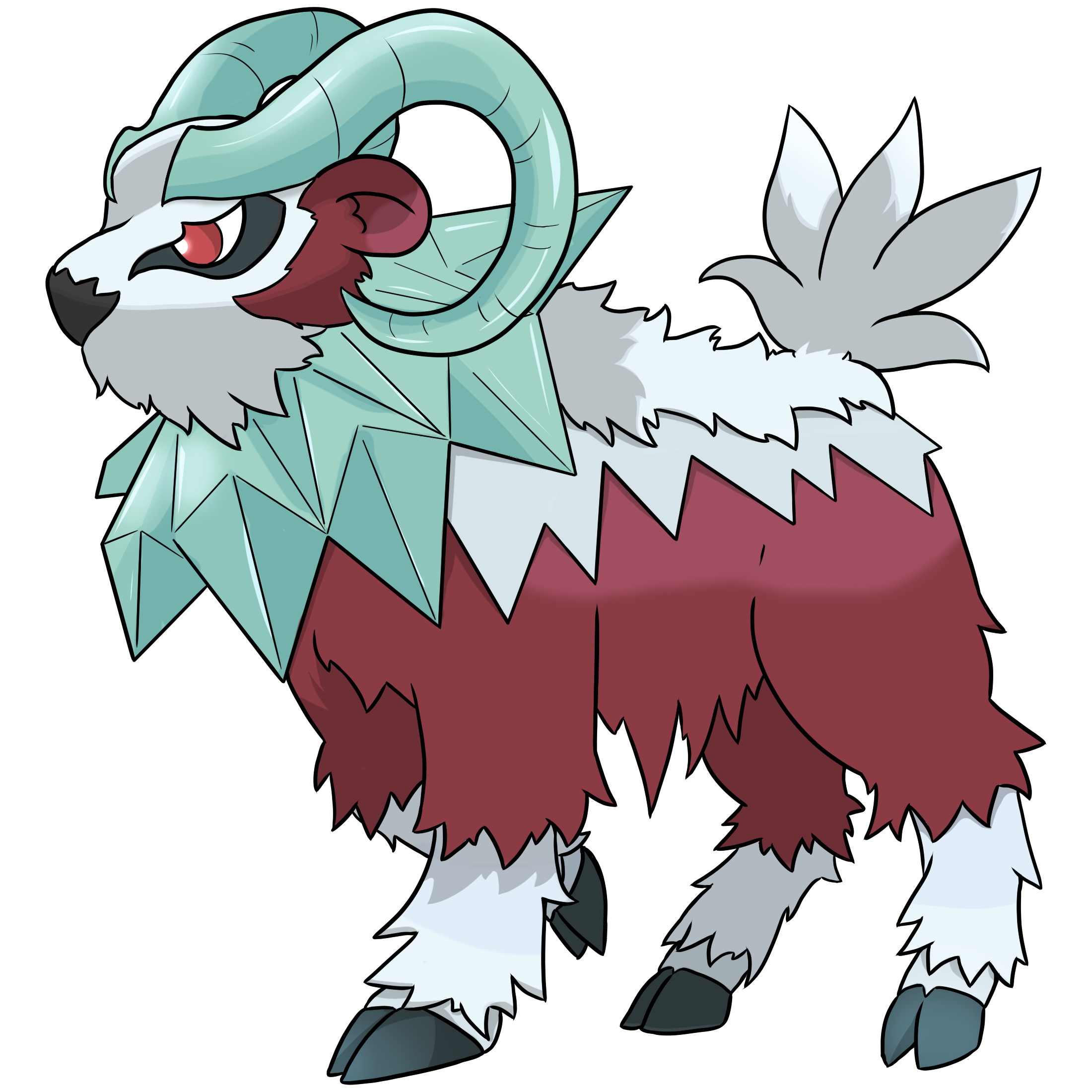 Ancient Gogoat shiny by Anarlaurendil on DeviantArt
