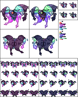 Mega Butterfree - full sprite set