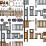 Medieval weaponry and prison tileset