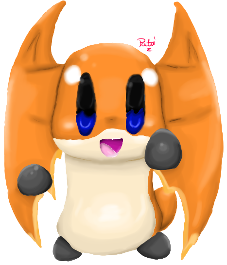 Patamon in my cute style x3 by AquaPatamon
