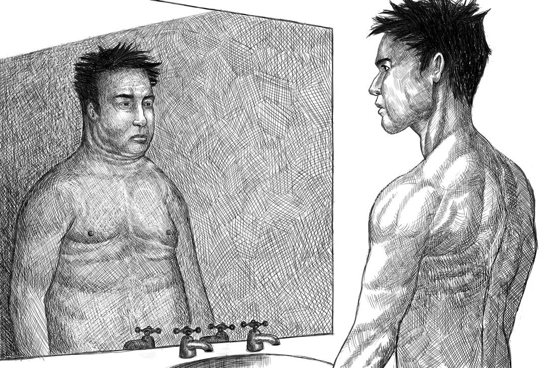 Male body dysmorphia 1 by benjervis93 on DeviantArt