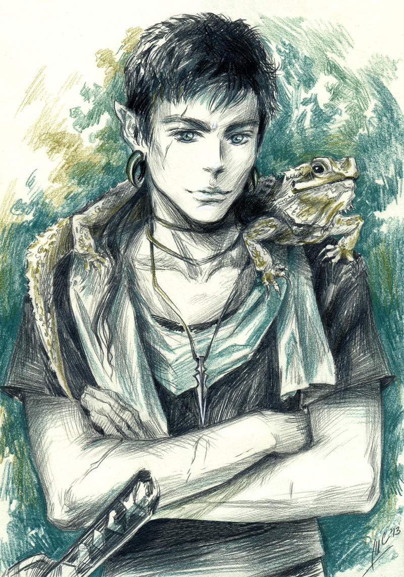 guy with a lizard