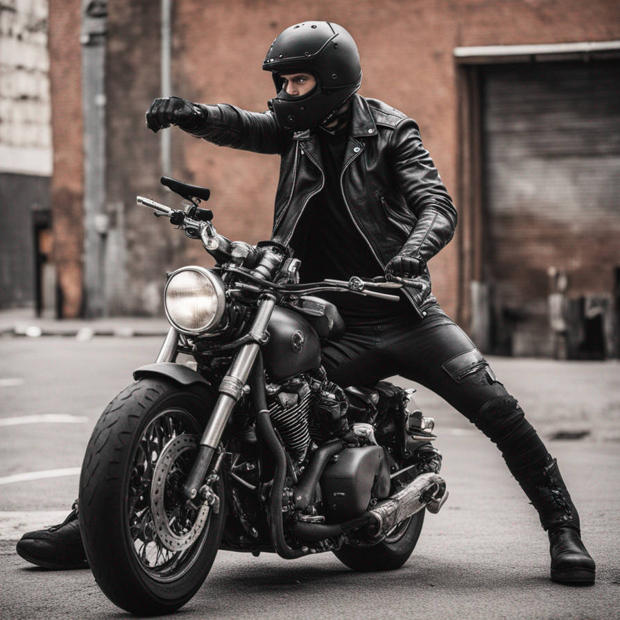 Angry man on motorbike by Bootsandbiker on DeviantArt