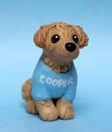 Cooper the Cockapoo dog sculpture for Wendy by SculptedPups