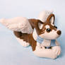 Angel Husky dog sculpture