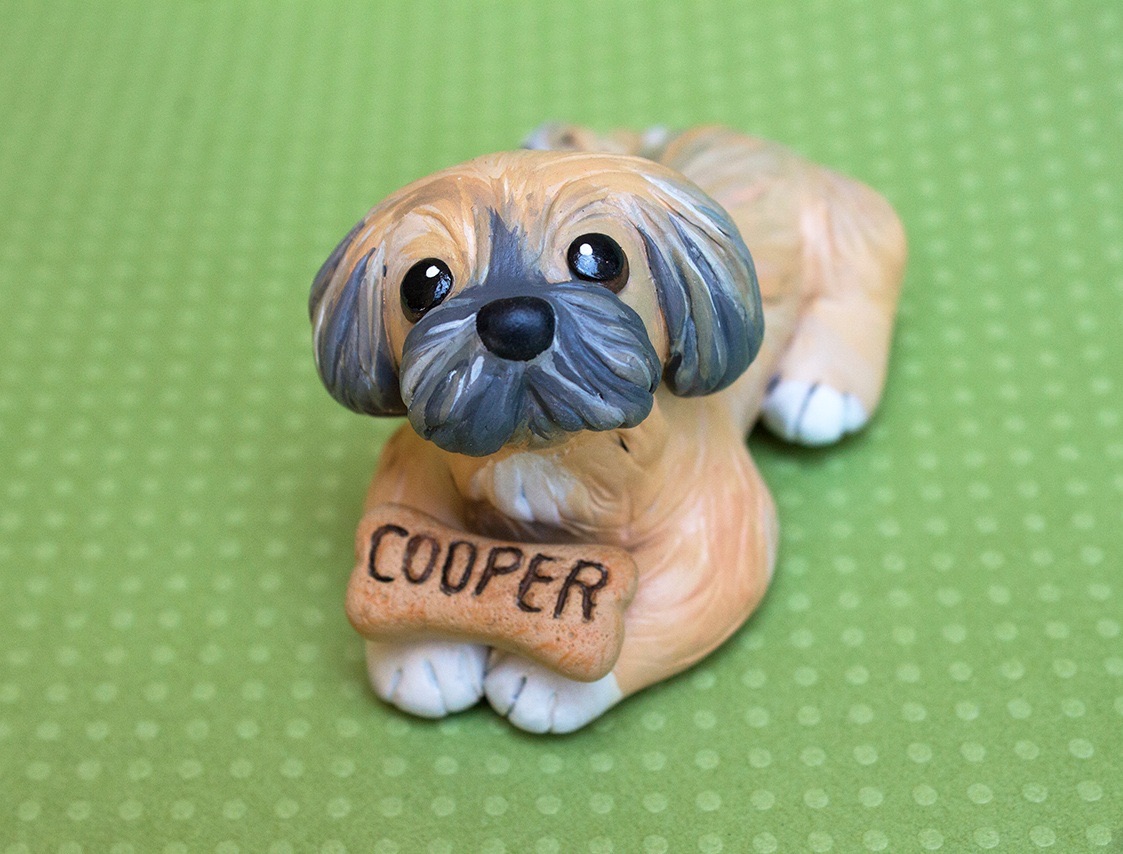 Cooper Lhasa apso dog sculpture