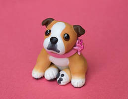 Lola the bulldog dog sculpture