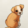 Cute puppy drawing