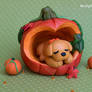 Lil' Pumpkin lab puppy sculpture
