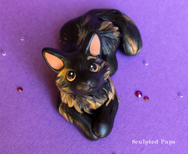 Smudge cat sculpture commission