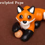 Mini fox sculpture