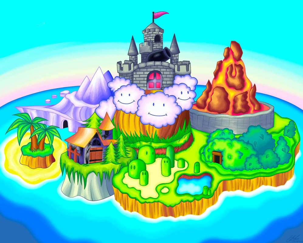 Super Princess Peach Title Screen Redraw by Pyrotenyka on DeviantArt