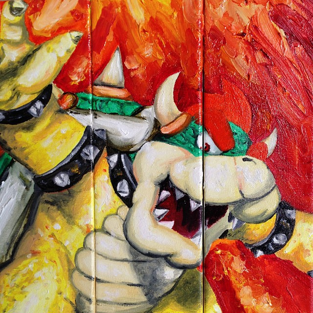 Bowser Oil Painting