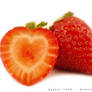 heart-shaped strawberry