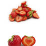 strawberry heart shape