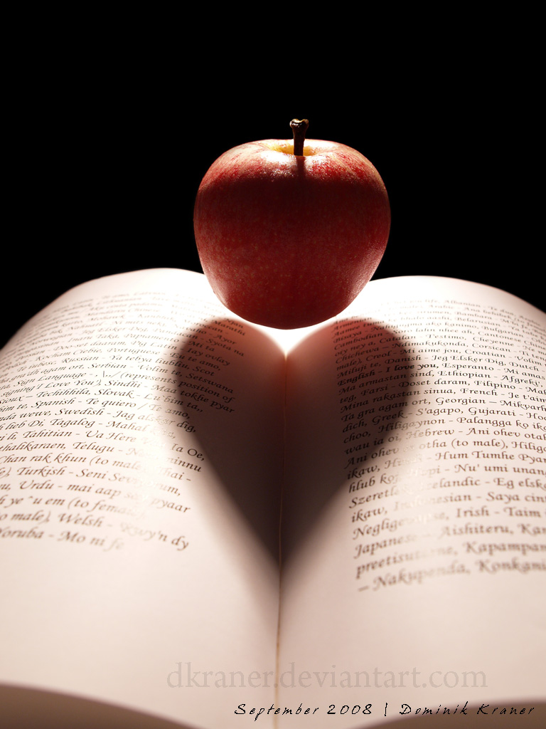 apple book heart