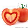 love - heart shaped tomato