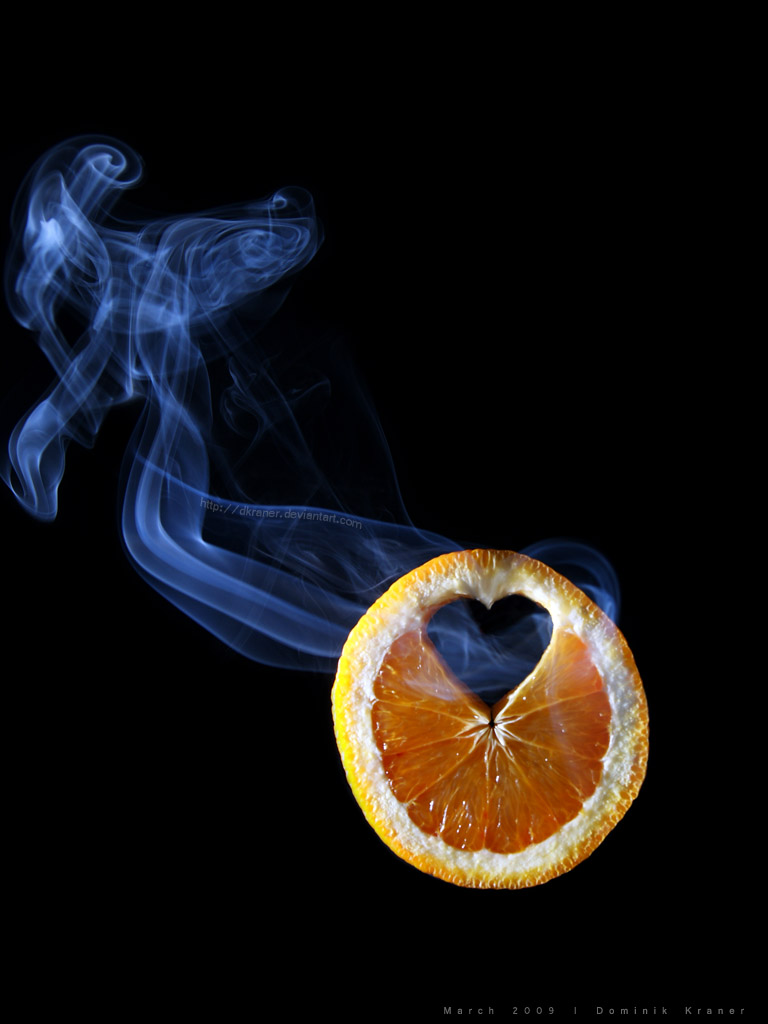 orange smoke