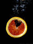 diving blood orange by dkraner