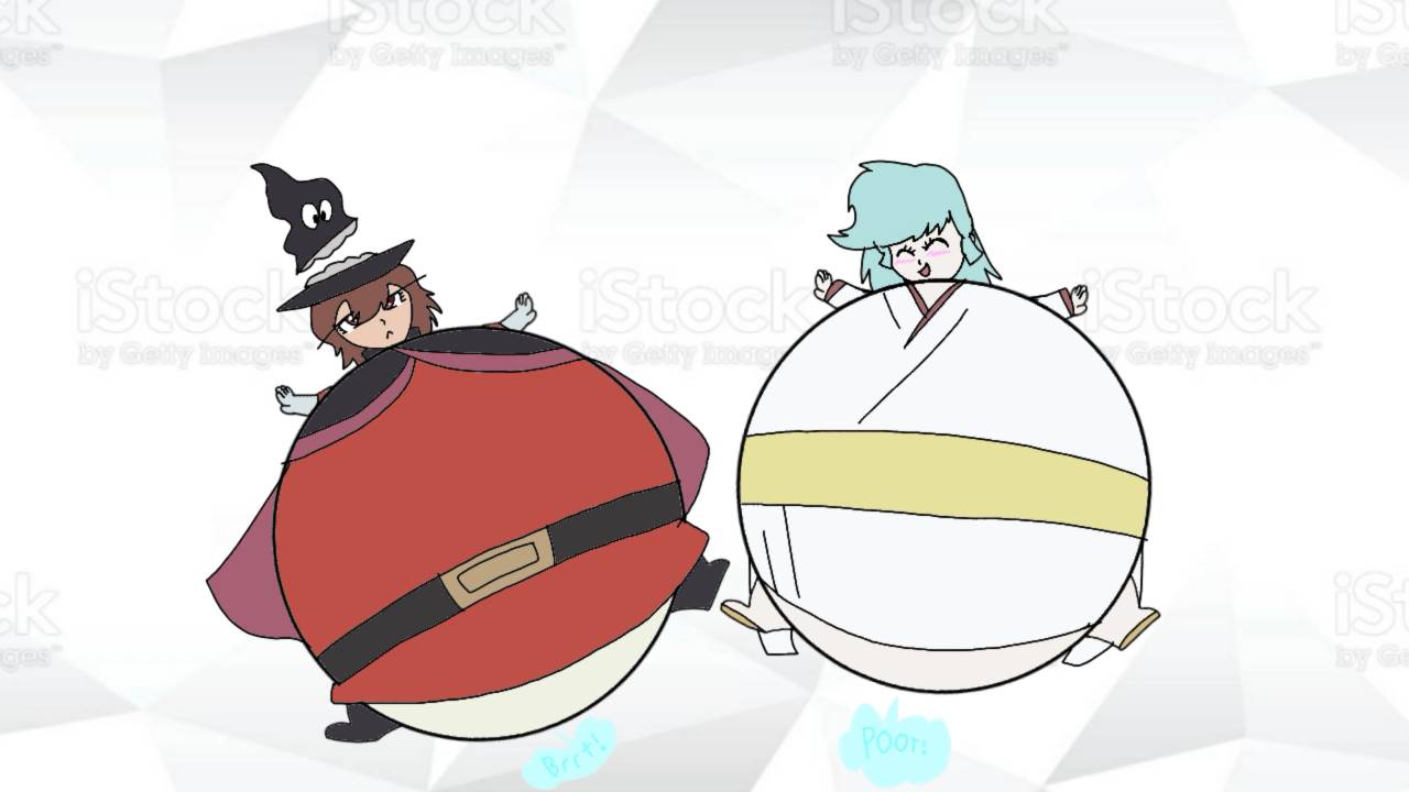 Enma-kun and Yukiko Hime inflation (Request) by Blimpdre on DeviantArt